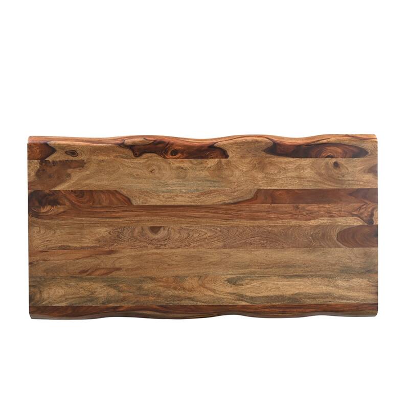Avenue 2-piece Live Edge Solid Wood Living Room Table Set