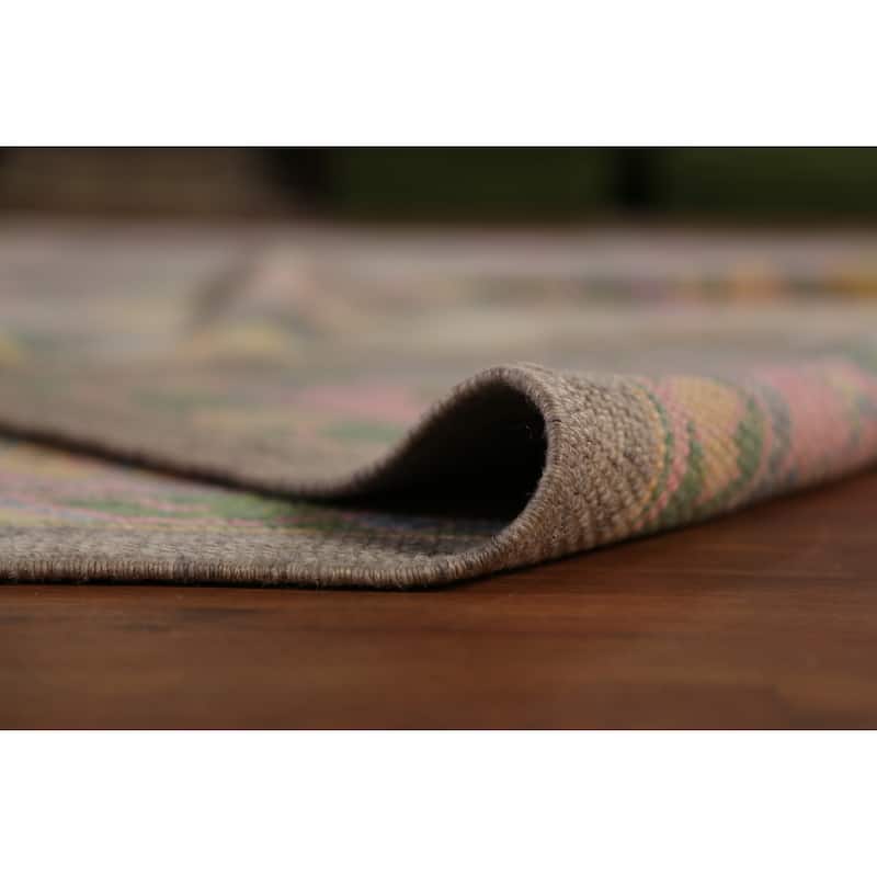 Hand Knotted Oriental 100% Wool Carpet Transitional All-Over Greys & Charcoal Oushak Area Rug - 13' 10'' X 10' 3''