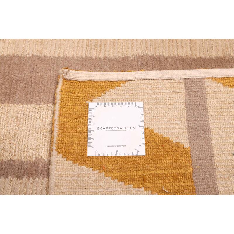 ECARPETGALLERY Hand-knotted Opulence Beige Silk, Wool Rug - 8'0 x 9'10