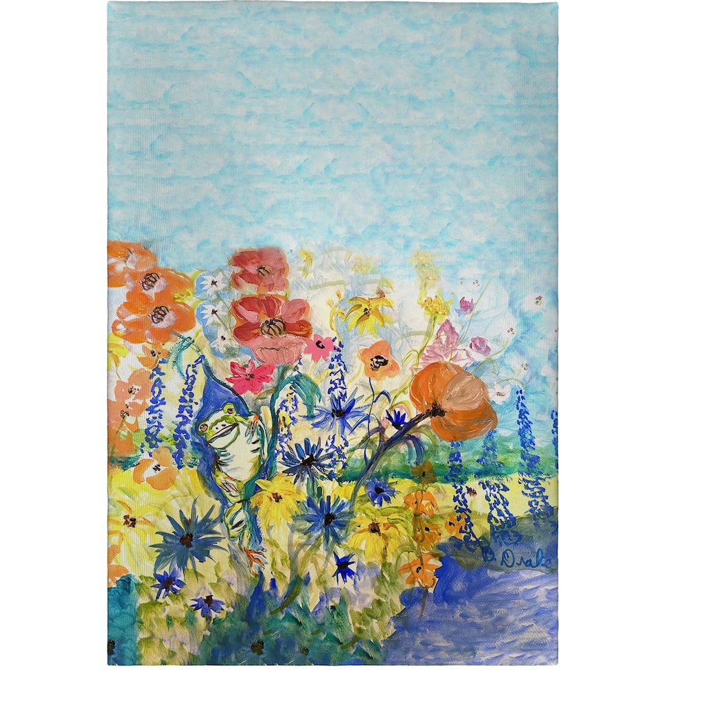 Frog & Garden Guest Towel - 20x20