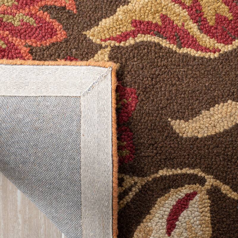 SAFAVIEH Handmade Blossom Ottavina Modern Floral Wool Rug