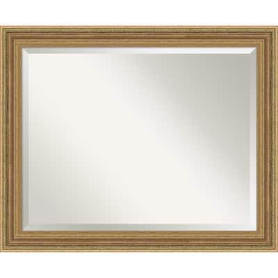 Elliot Gold Beveled Framed Bathroom Vanity Wall Mirror - Elliot Gold