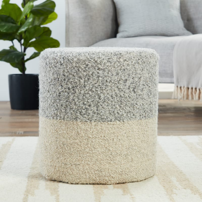 Micco Ombre Cylinder Pouf/ Floor Pillow