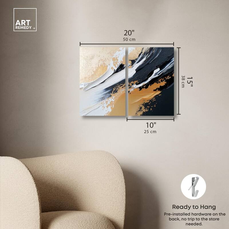 Forces III Canvas Set of 2 by Art Remedy, Gallery Wrapped