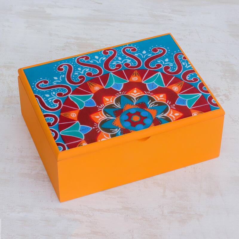 Novica Handmade Fruits Of The Sun Wood Tea Box Bed Bath & Beyond