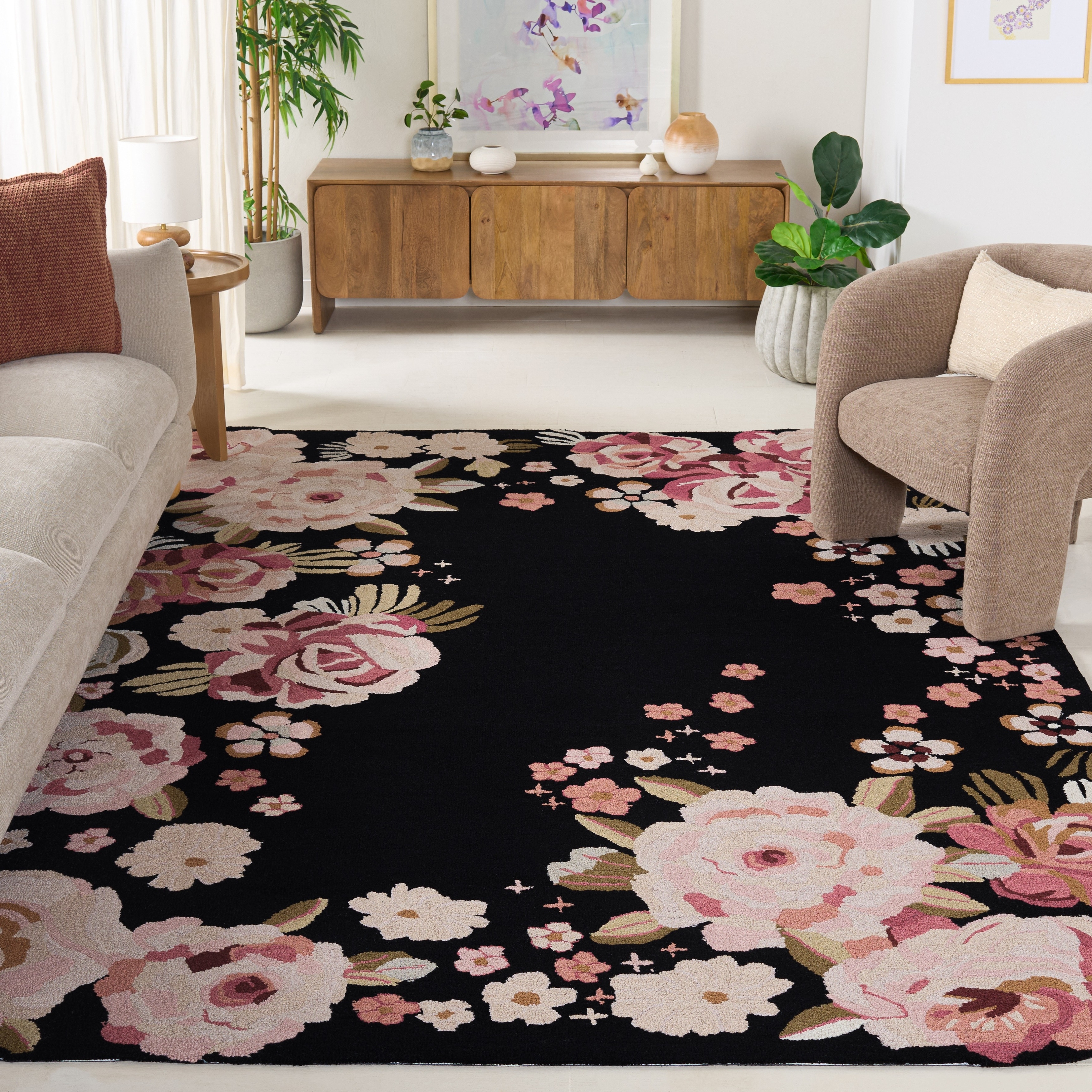 SAFAVIEH Handmade Jardin Betta Country Wool Rug