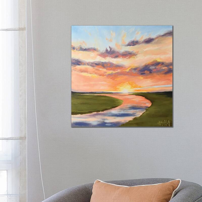 iCanvas "Good Morning Sunrise Over The Marsh" by April Moffatt Canvas Print - 26x26x1.5
