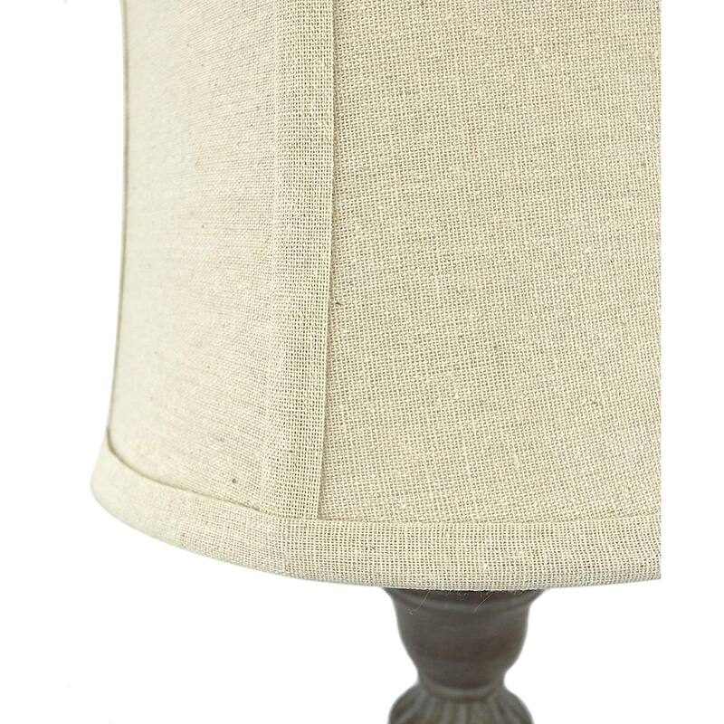 25 inch Rustic Whitewashed Finish Table Lamps - Set of 2