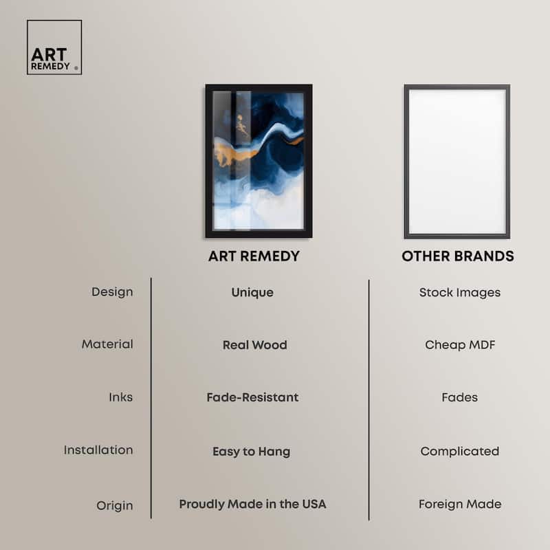 Blue Deep I Shadowbox by Art Remedy