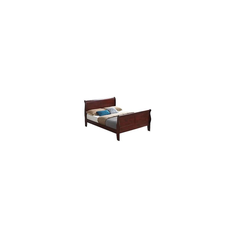 Cherry Twin Bed with Classic Transitional Frame, Warm Finish and Durable Build for Stylish Bedroom Comfort