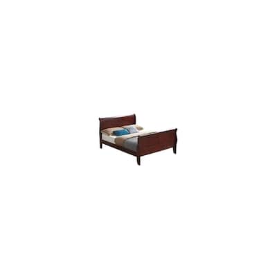 Cherry Twin Bed with Classic Transitional Frame, Warm Finish and Durable Build for Stylish Bedroom Comfort