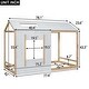 preview thumbnail 3 of 24, House Design Twin Wood Bed Frame,Twin Size House Platform Bed