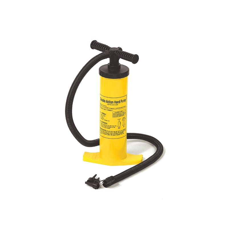 17" Yellow and Black Double Action Air Pump for Swimming Pool Inflatables
