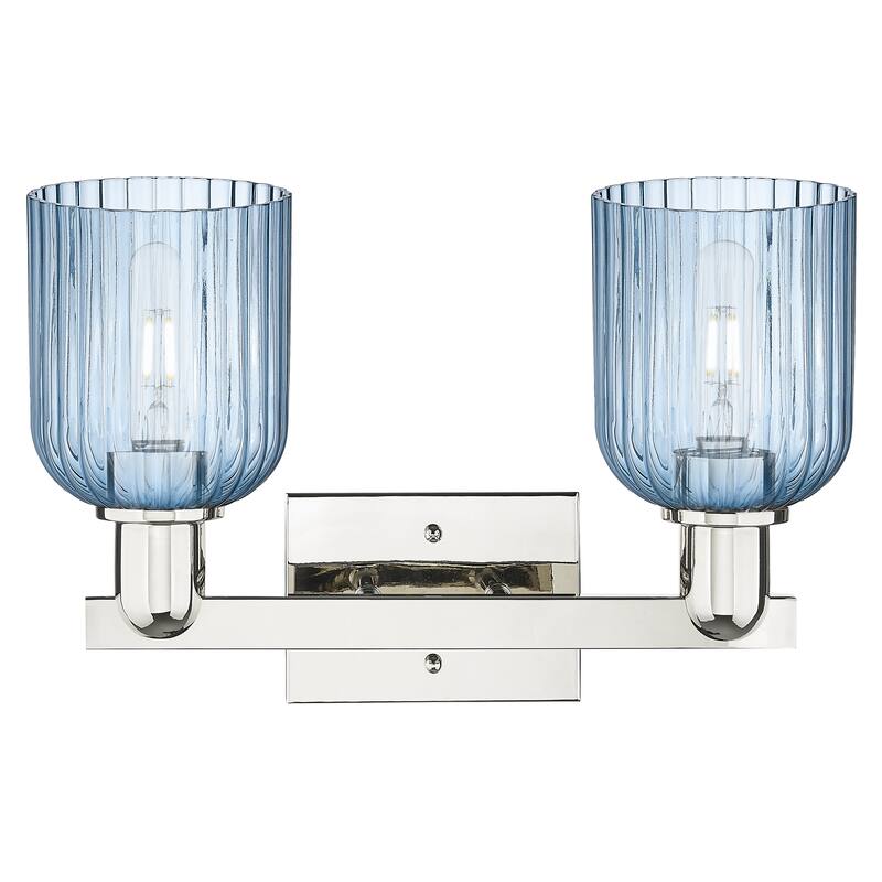 Innovations Lighting Downtown Urban - Bridal Veil - 2 Light 16" Bath Vanity Ligh