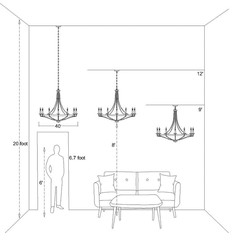 Acroma 12-light Matte Black Farmhouse Empire Wagon Wheel Chandelier