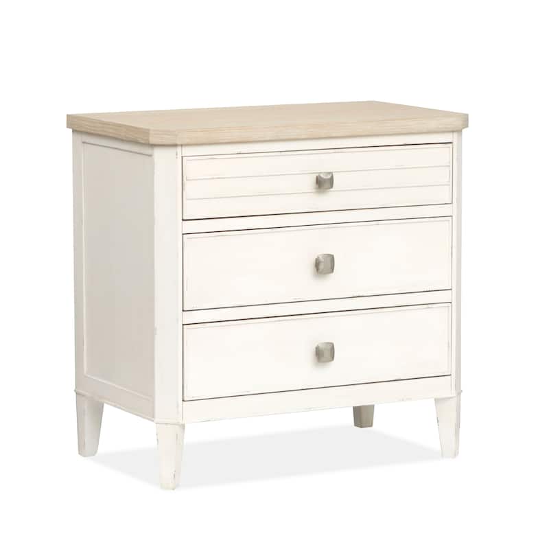 Salt Life Home Echo Isles Sea Pearl and Driftwood Drawer Nightstand - 3-drawer