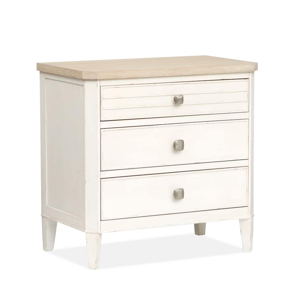 Salt Life Home Echo Isles Sea Pearl and Driftwood Drawer Nightstand