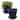 Sunnydaze Glazed Ceramic Planters with Saucers - Set of 2