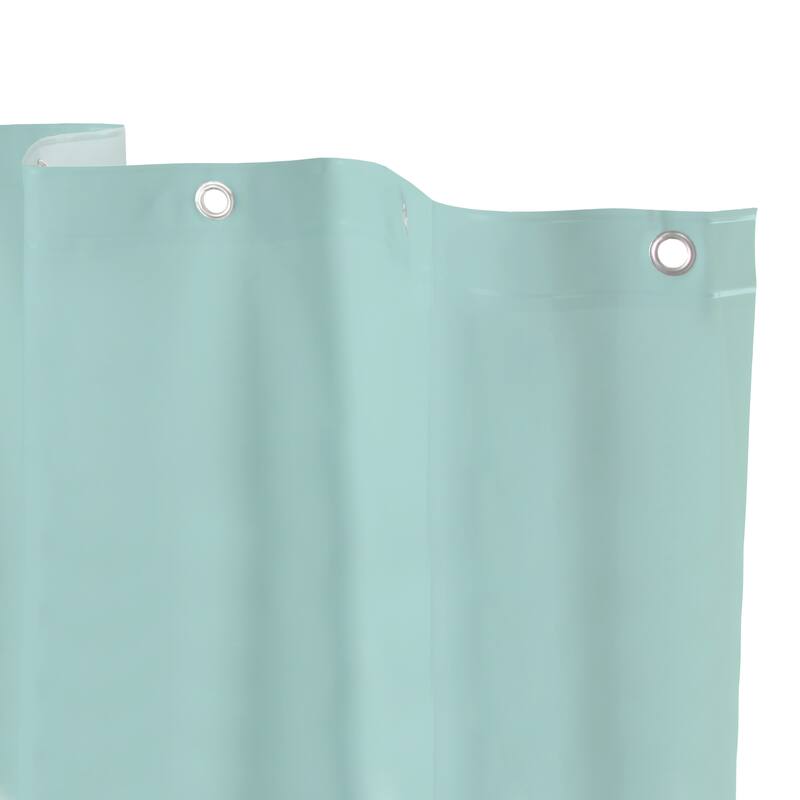 Kenney Medium Weight PEVA Shower Curtain Liner, 70" W x 72" H - Dusty Blue