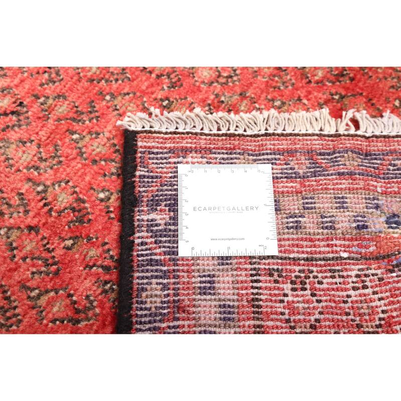 ECARPETGALLERY Hand-knotted Andelz Red Wool Rug - 3'6 x 9'5