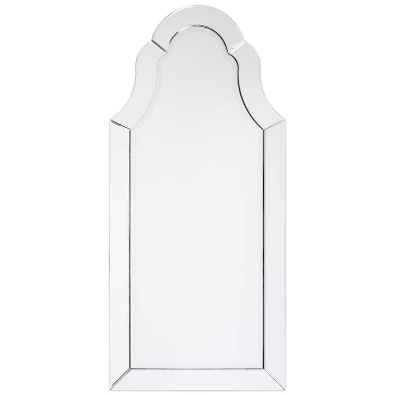 Arch Elegant Beveled Wall Mirror for Living room, Vanity, Bedroom - Clear - 20 x 44