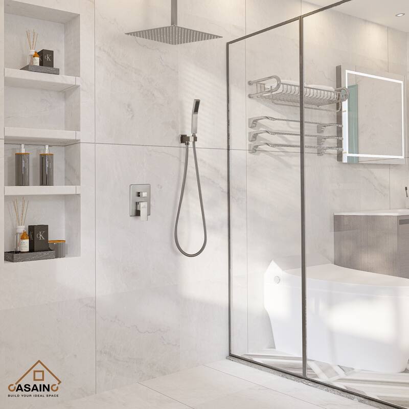 CASAINC 2-Function 16-In Wall Mounted Shower System