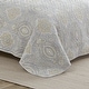 preview thumbnail 7 of 10, Tommy Bahama Turtle Cove Cotton Reversible Grey Quilt Set