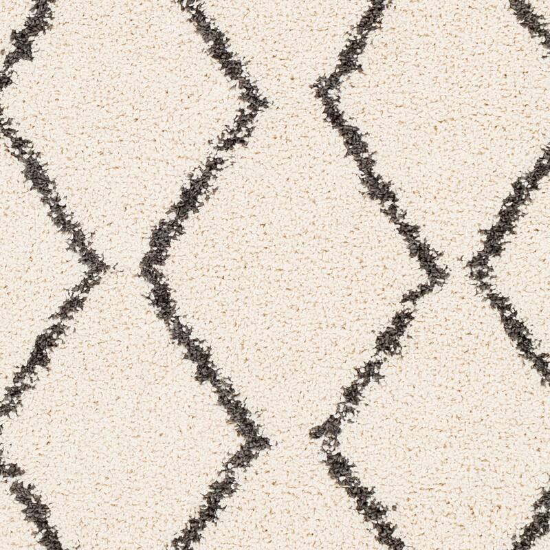 Livabliss Jada Moroccan Stripe Shag Area Rug