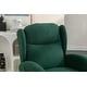 preview thumbnail 62 of 98, Teddy Fabric Upholstered Rocking Armchair with Solid Wood Frame & Legs, Cozy Ergonomic Lounge Chair with Soft Cushioning