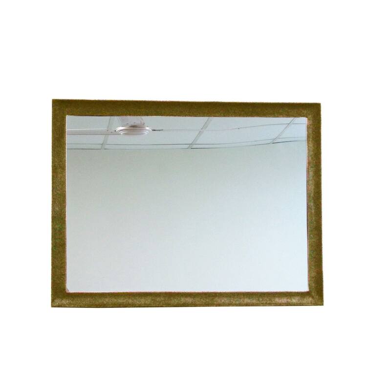 Curved Rectangular Aluminum Framed Wall Mirror - 32"