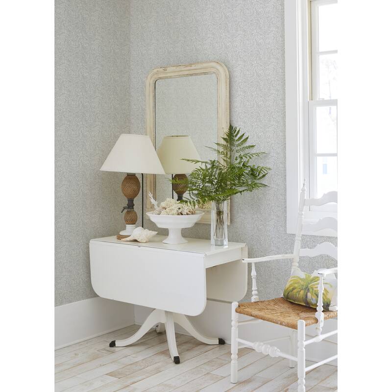 A-Street Prints Elma Sterling Fiddlehead Wallpaper