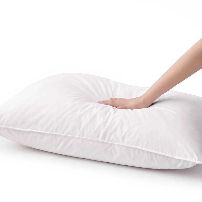White Goose Feather & Down Pillow - Set of 2