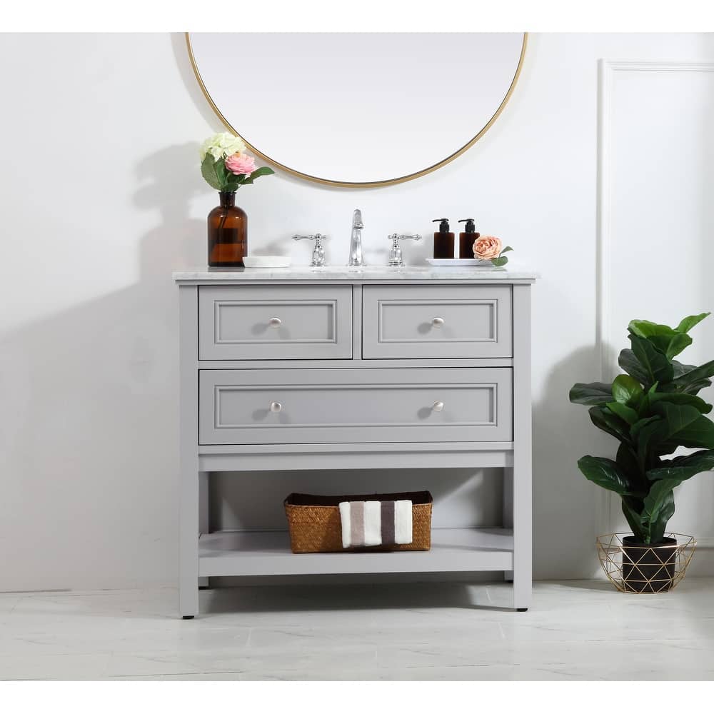 Grand 36 - 42 Inch Single Bathroom Vanity