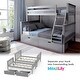 preview thumbnail 20 of 42, Max and Lily Twin over Full Bunk Bed with Under Bed Storage Drawers