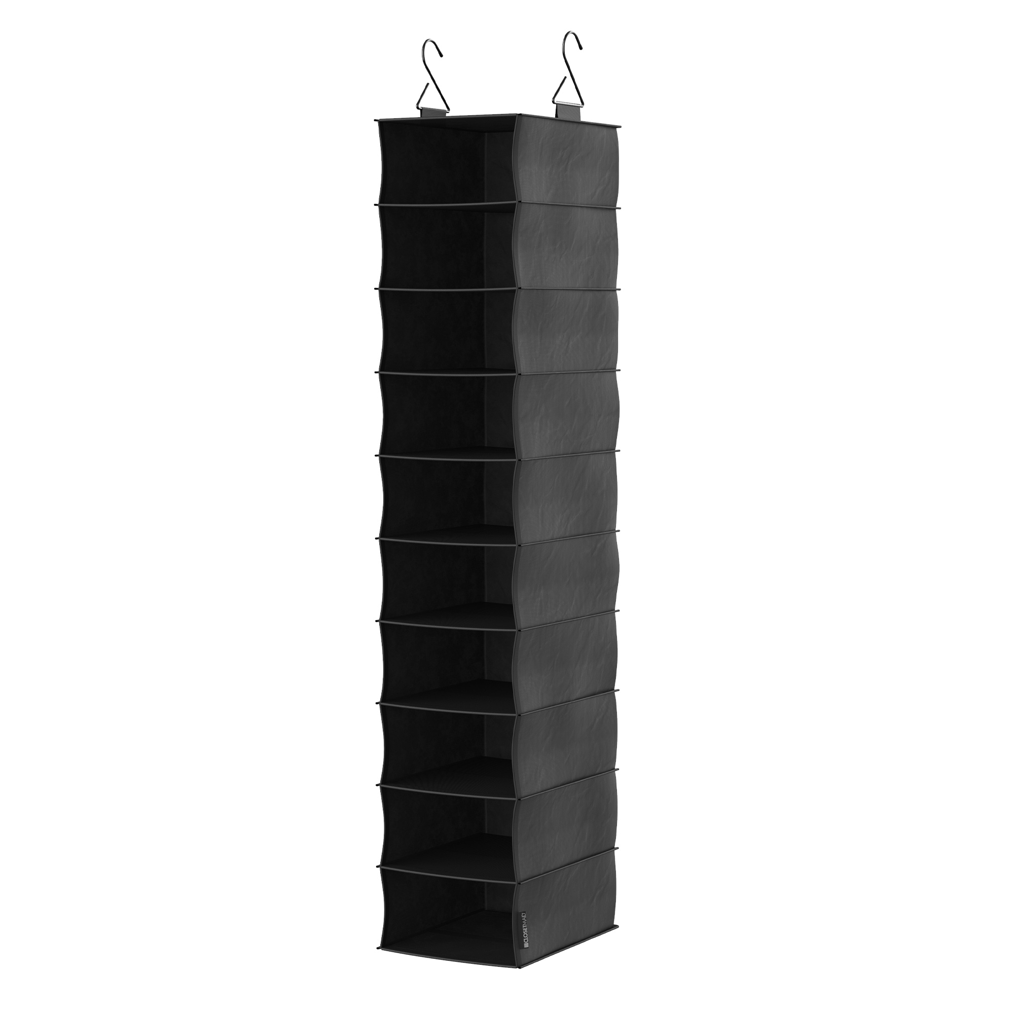 ClosetMaid Capsule 3-Cube Hanging Fabric Closet Organizer - Black
