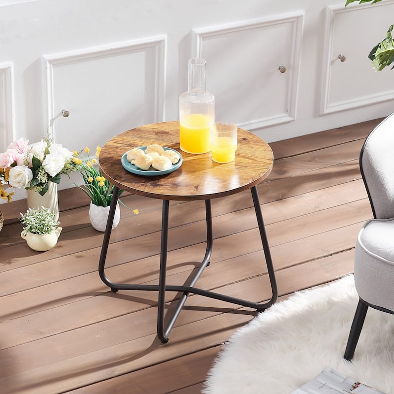 VECELO Modern Small Round Coffee tables