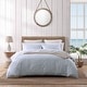 preview thumbnail 1 of 9, Tommy Bahama Koya Bay Blue Cotton Reversible Duvet Cover Set