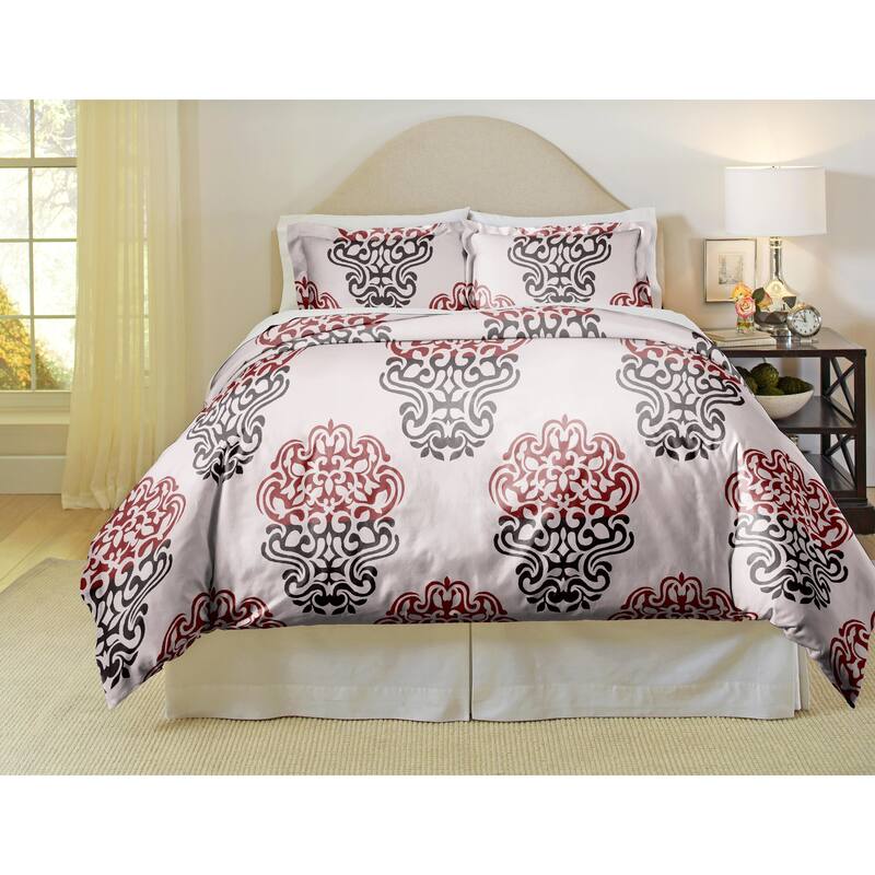 Pointehaven Cherry Blossom 3-piece Duvet Cover Set - Twin