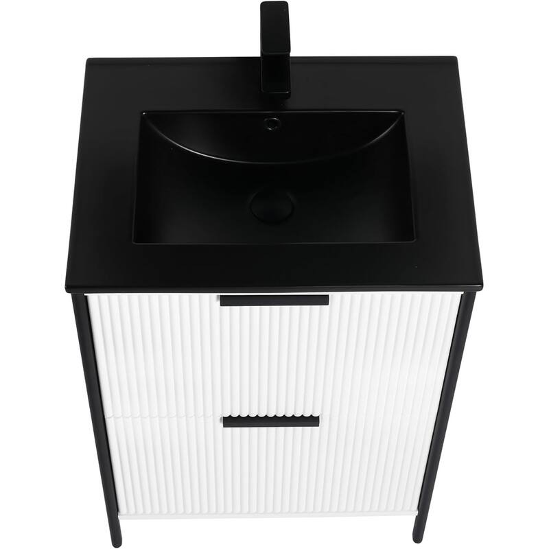 Blossom 24 Inch All Wood Freestanding Bathroom Vanity with Sink