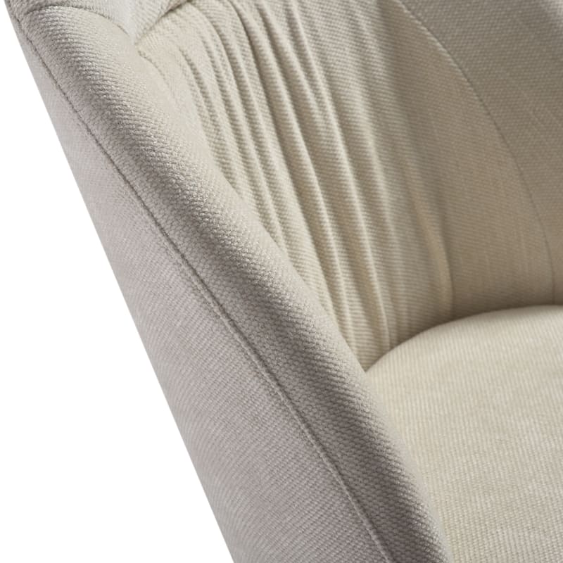 Hallie Contemporary Swivel Curved Back Upholstered Dining Chair - Set of 2