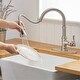 preview thumbnail 12 of 30, Pull Down Kitchen Faucet Single Handle Modern One Hole Kitchen Sink Faucets With Pull Down Sprayer Basin Tap With Deck Plate