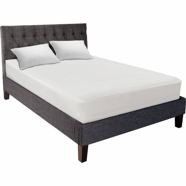 AllerEase Allergy Protection Mattress Encasement White Bed Bath
