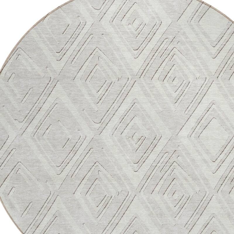 HomeRoots Geometric Transitional Rectangle Outdoor Rug