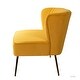 preview thumbnail 68 of 117, Delicia 3 Piece Living Room Set with Golden Legs by HULALA HOME