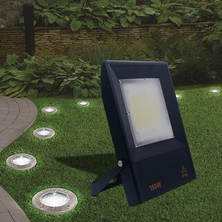 1 x10W PIR Sensor LED Flood Light Outdoor Wall Landscape Garden Cool White Lamp 