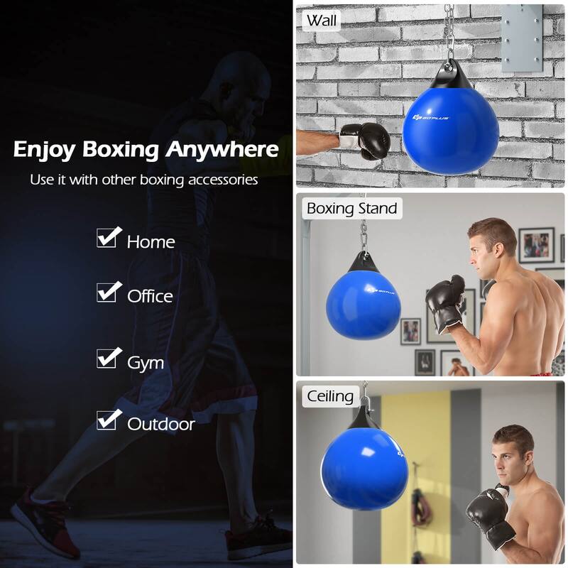 Goplus Water Punching Bag 21" 180 Pound Heavy Punching Bag with - See Details