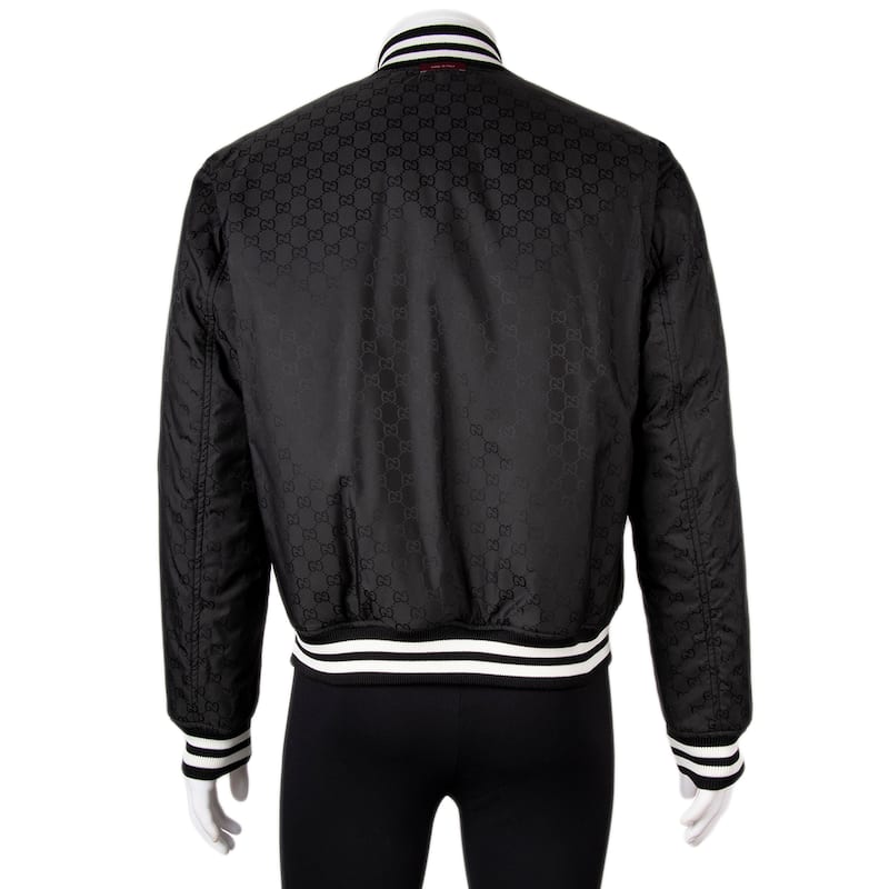 Gucci Men's Reversible Nylon Twill Zip Jacket