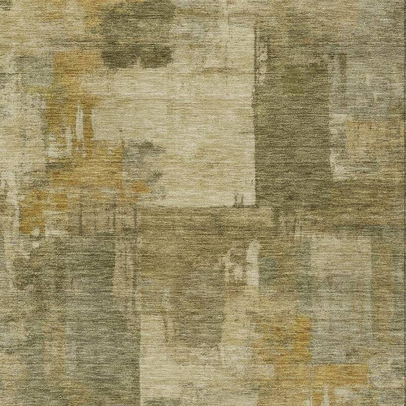 HomeRoots Abstract Transitional Rectangle Outdoor Rug - 5' X 8'