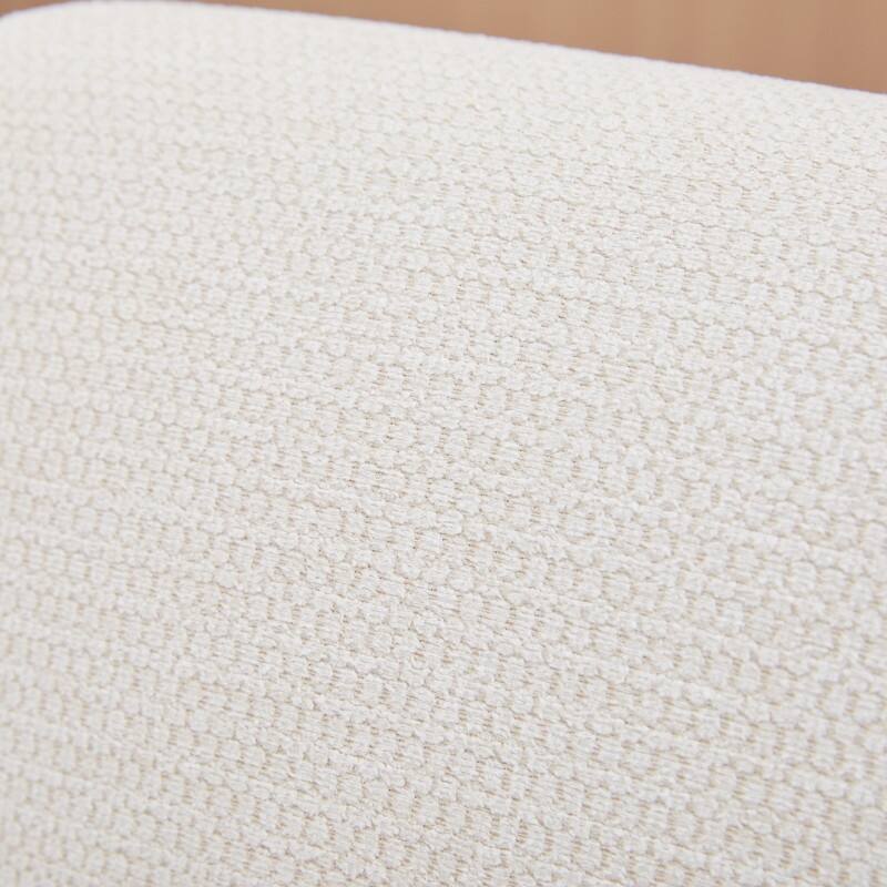 Medieval-inspired modern armchair with high back upholstered chair, solid wood legs