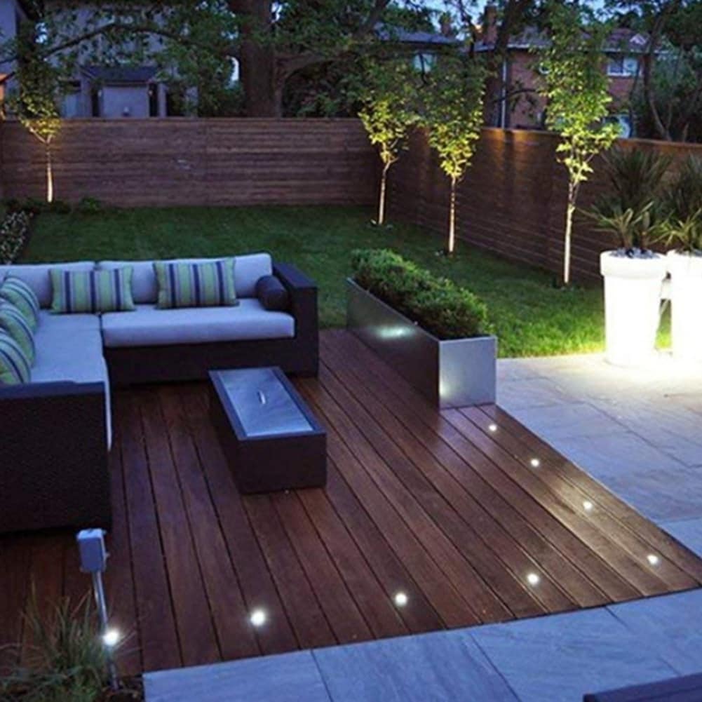 20pcs Low Voltage LED Deck Light Step Stairs Garden Yard Patio Landscape  Lights